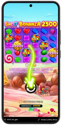Sweet Bonanza 2500 Game Launch Screen